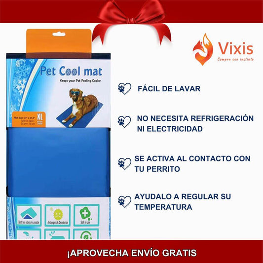 Manta Refrescante - Dale a tu perrito el alivio que no puede pedirte 🩵