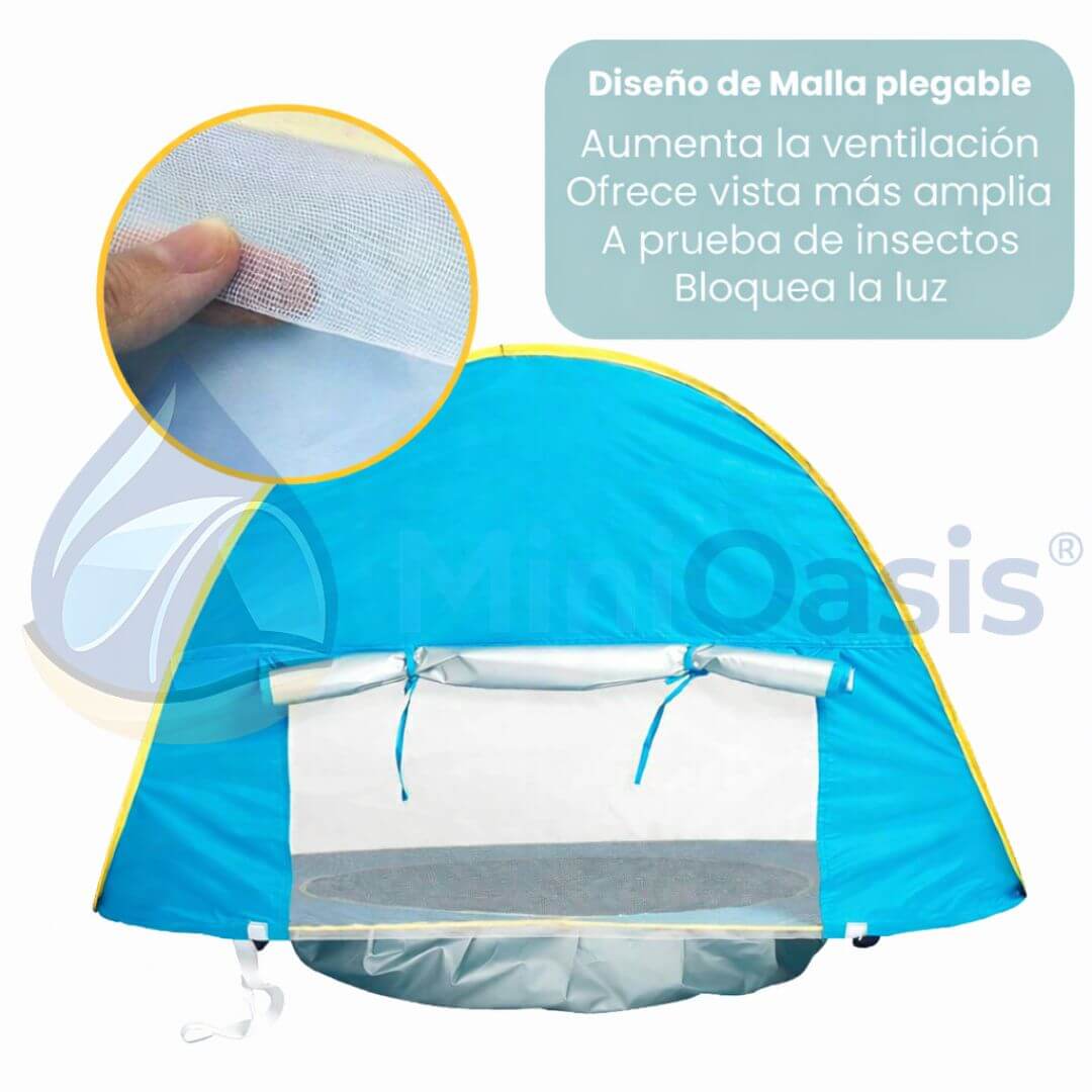 MiniOasis® – Carpa de Playa Pop Up con Piscina para Bebés